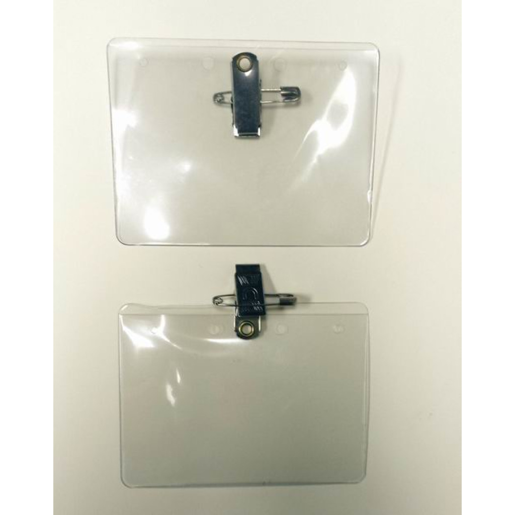 Buy Wholesale Clear Vinyl ID Badge Holder with Swivel Badge Clip and