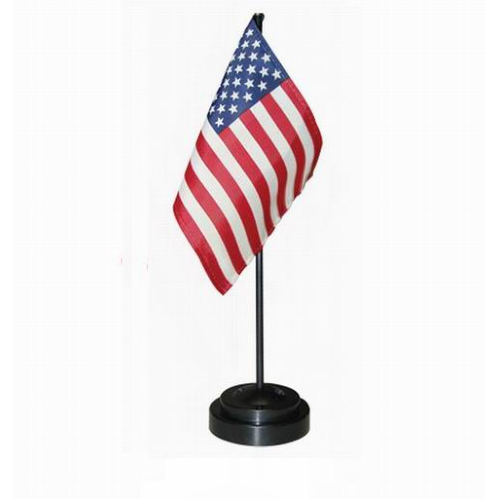 Buy Patriotic USA American Desk Top Flag 8" x 6" Cheap H&J