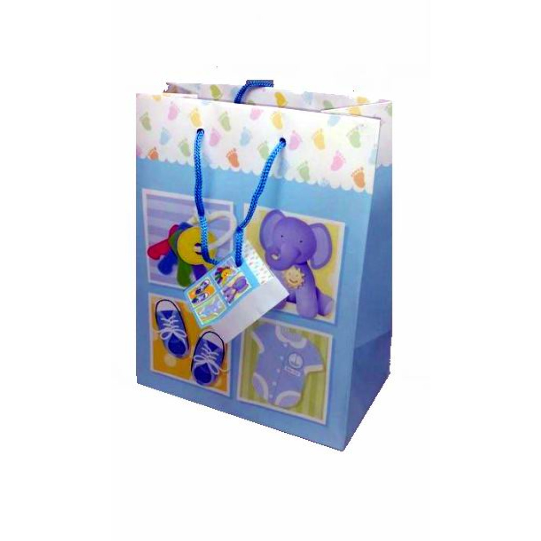 Buy Baby Boy Theme Gift Bag 9″ x 7″ x 4″ Item91514B Cheap H&J