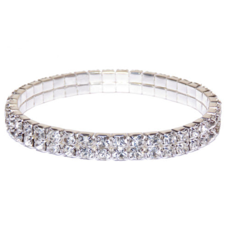 Buy Swarovski Elements Crystal Tennis Silver Tone Bracelet Jewelry 2