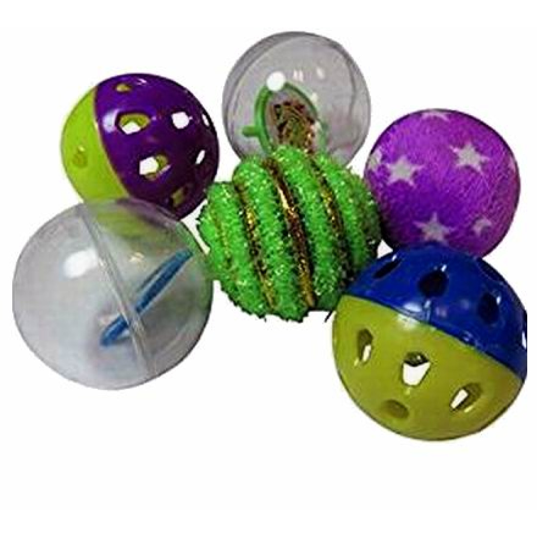 tinsel ball cat toy