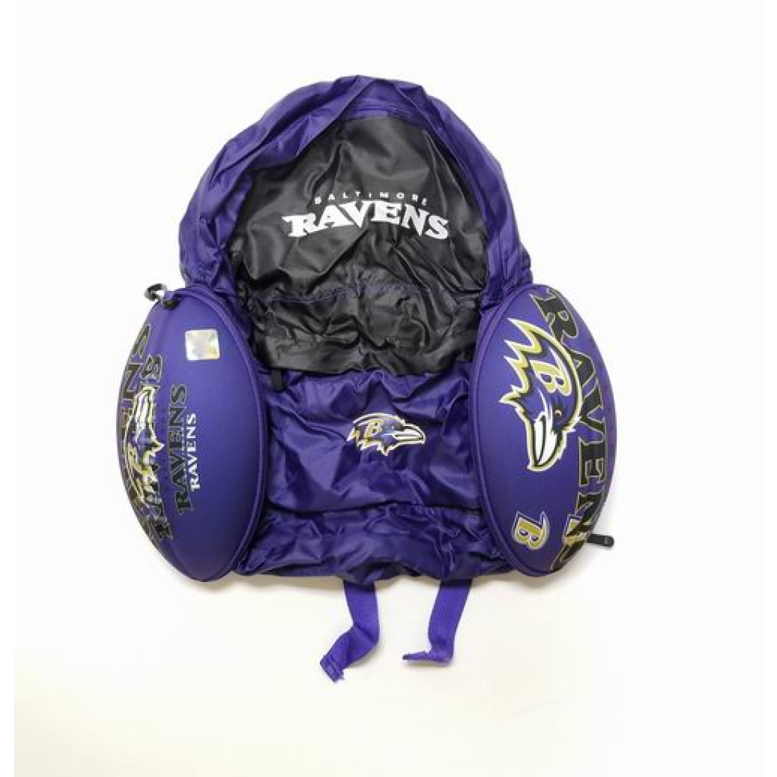 Buy NFL Licensed Baltimore Ravens Convertible Backpack that Zips into a