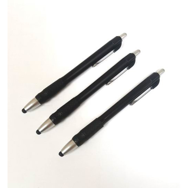 Buy Classy Black Plastic Pen with Stylus and Ergonomic Rubber Grip ...