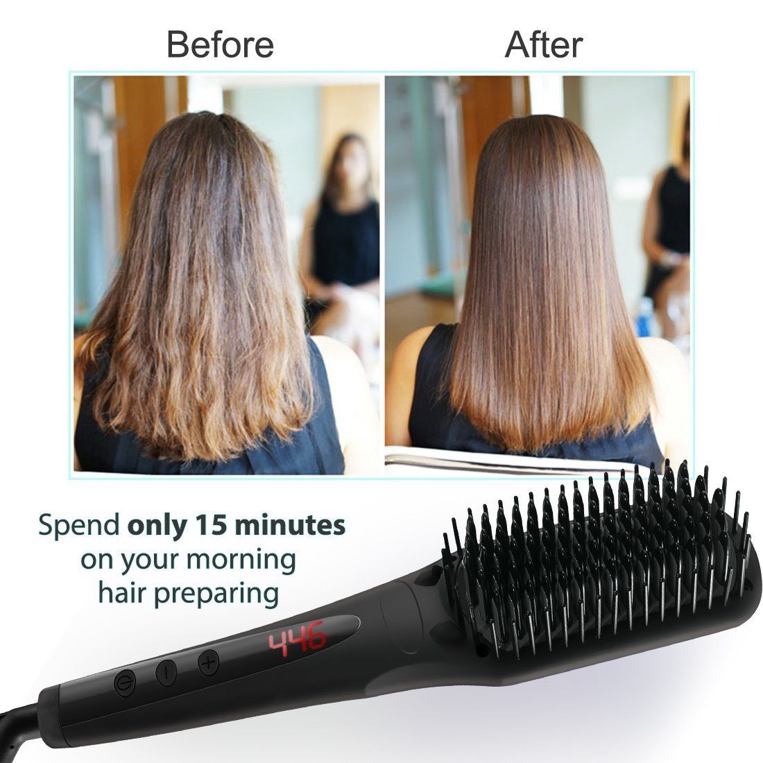 Buy Beauty Experts Ceramic Hair Straightening Brush Iron Brush