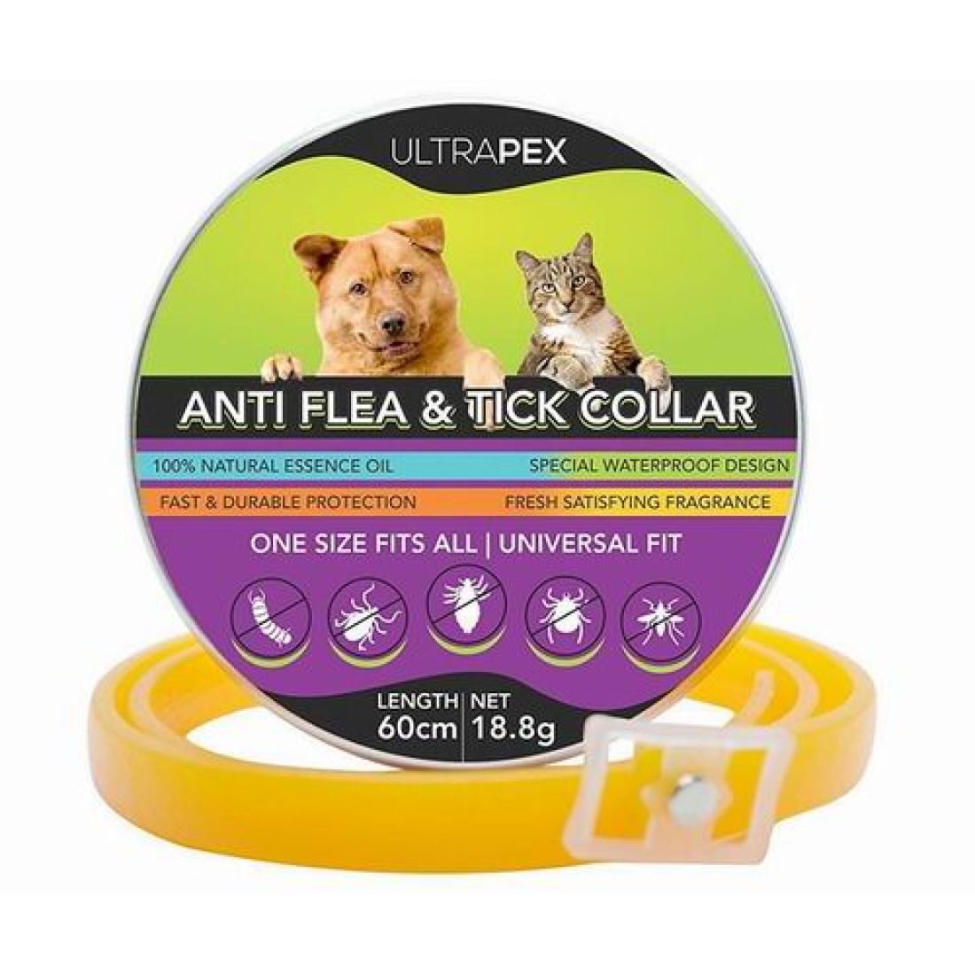 Buy ULTRAPEX Anti Flea & Tick Collar for Dogs and Cats Cheap H&J