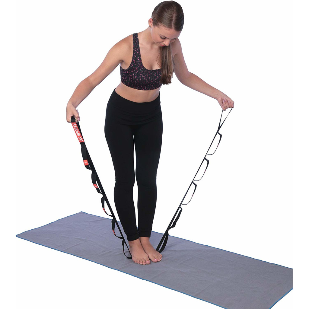 Buy DG SPORTS Best Yoga Strap for Stretching with 10 Flexible Loops
