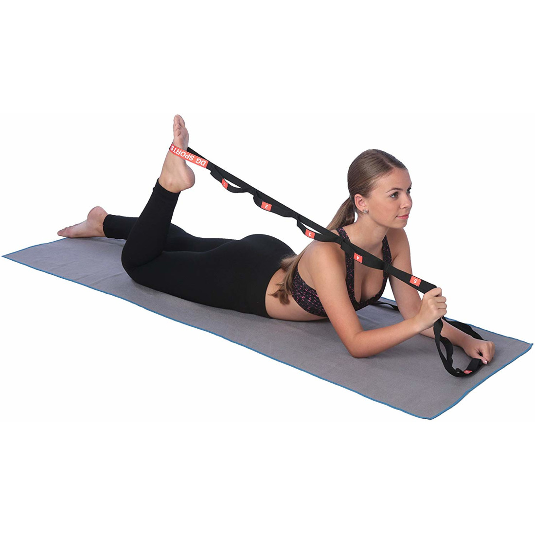 Buy DG SPORTS Best Yoga Strap for Stretching with 10 Flexible Loops