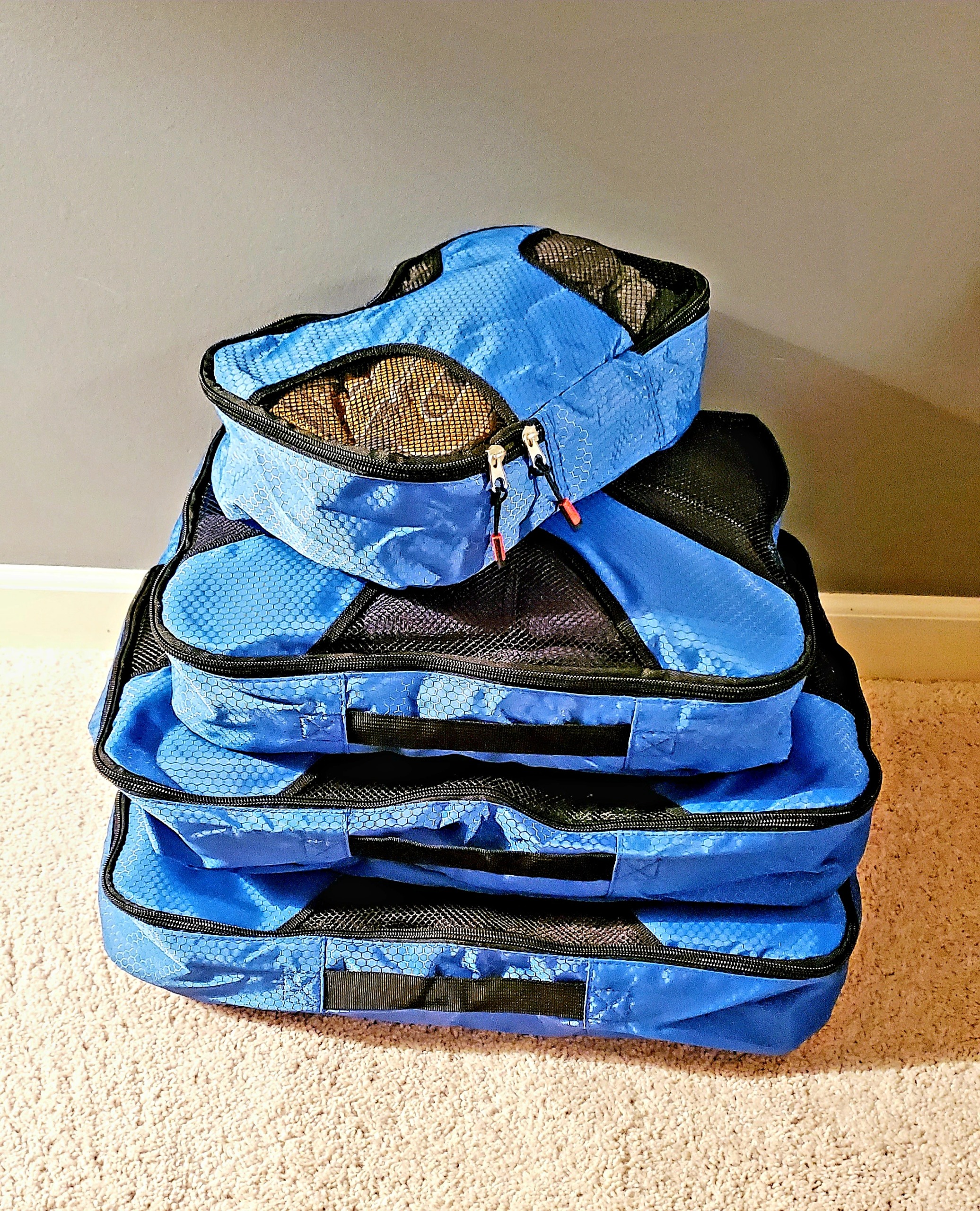Buy Set of 4 Blue Travel Packing Cubes Only 5.00/Set Cheap H&J