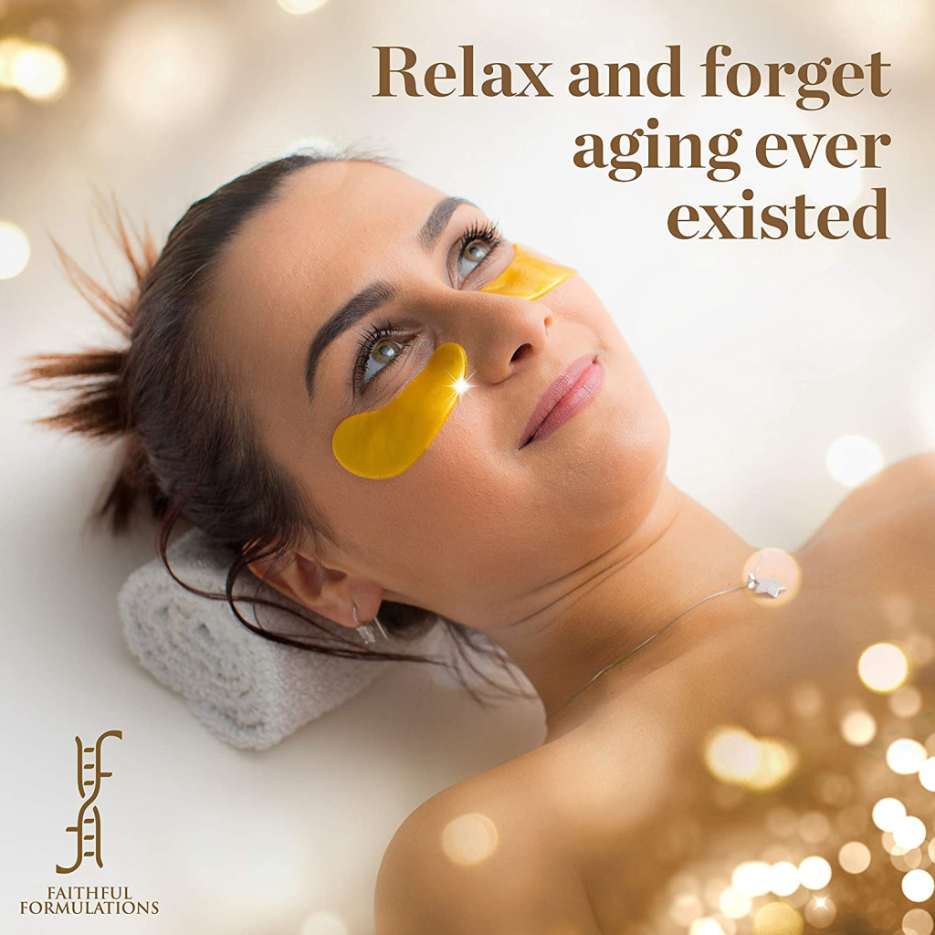 Buy Pack of 12 Pair 24K Golden Glow Collagen Under Eye Mask Puffy Eyes Treatment Only 3.00