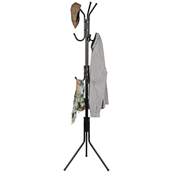 Buy Basics Hardware Metal Coat Rack 9- Hook Coat Hanger (Coat Rack ...