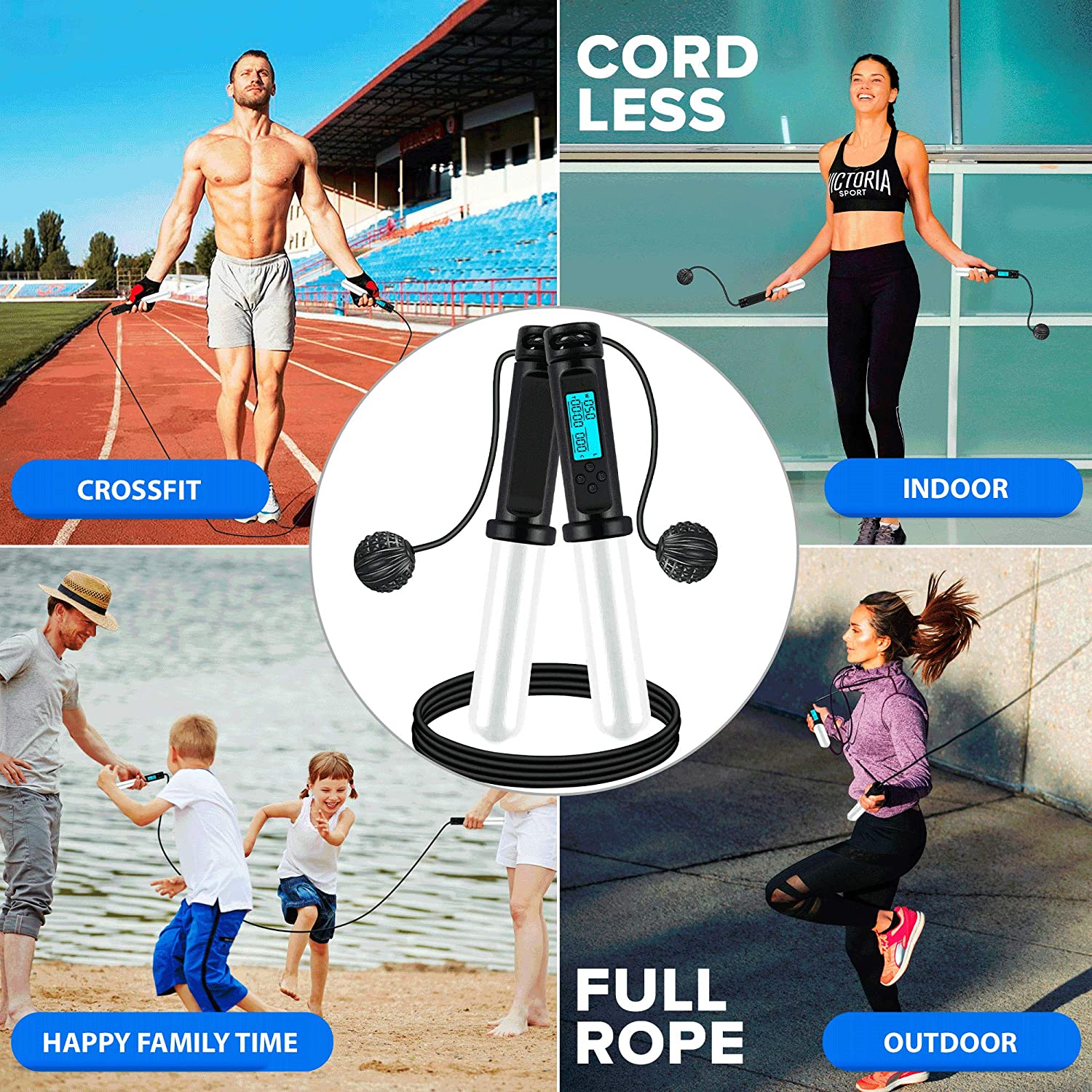 cordless jump rope weighted