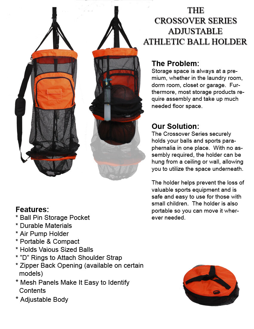 The Crossover Series Adjustable Hanging Athletic Ball/Sports Equipment