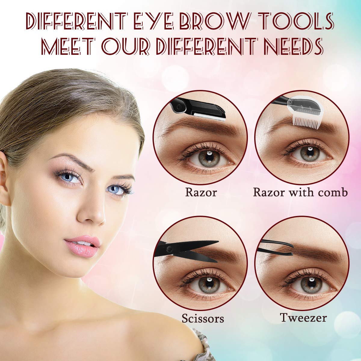 Buy 11 Piece Eyebrow Grooming Kit for Women Only 2.50/Set Cheap H