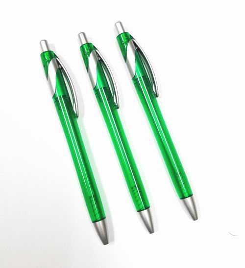 Buy Sleek Plastic Pen With Green Translucent Barrel Cheap 